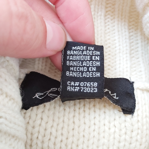 Seductions Beige Knitted Sweater Dress - Picture 9 of 10